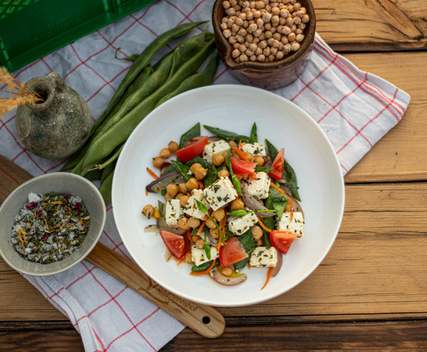 Grüne Bohnen mit Feta