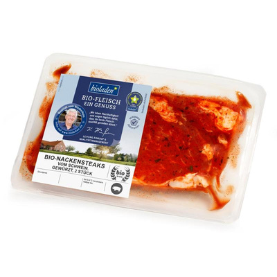 Produktfoto zu Nackensteak vom Schwein, gewürzt  2 Stück