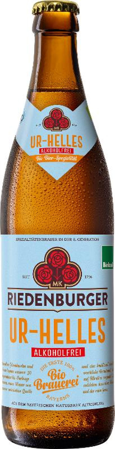 Produktfoto zu Riedenburger Ur Helles alkoholfrei, 10x0,5l