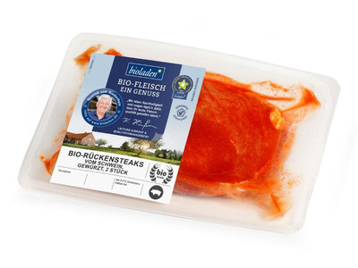 Produktfoto zu Rückensteak vom Schwein, gewürzt 2 Stück