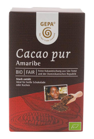 Produktfoto zu Kakaopulver Amaribe stark entölt lieferbar ab 24.07.
