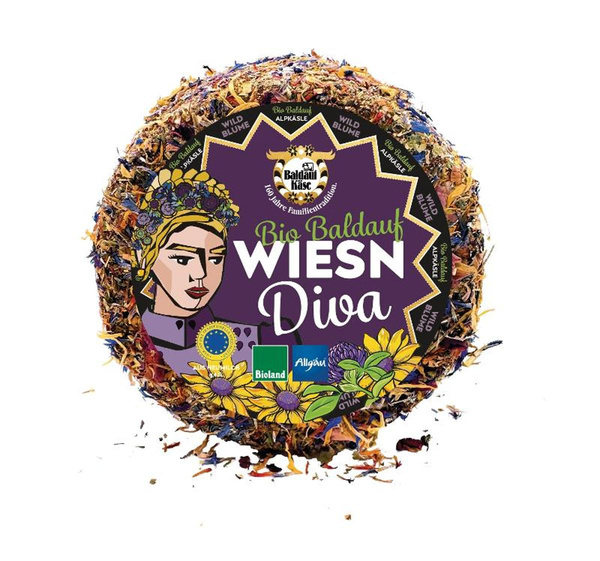 Produktfoto zu Wiesndiva (Wildblume) Rohmilchkäse