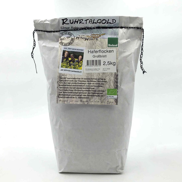 Produktfoto zu Haferflocken Großblatt Ruhrtalgold 2,5 kg