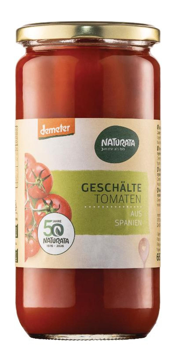 Produktfoto zu Geschälte Tomaten 6x660g  Naturata