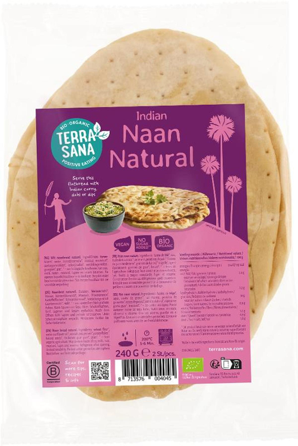 Produktfoto zu Naanbrot naturell, 2 Stück 240g