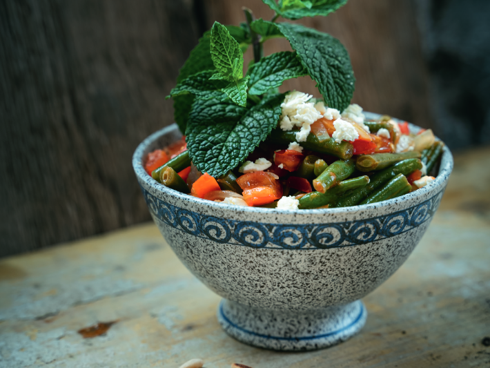 Tomaten-Bohnen-Bowl