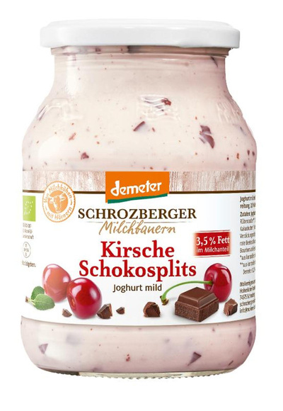 Produktfoto zu Joghurt Kirsche Schokosplits 3,5%