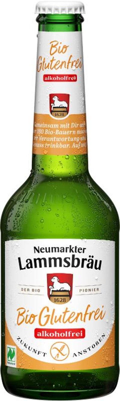 Produktfoto zu Lammsbräu Pils glutenfrei alkoholfrei 10x0,33l
