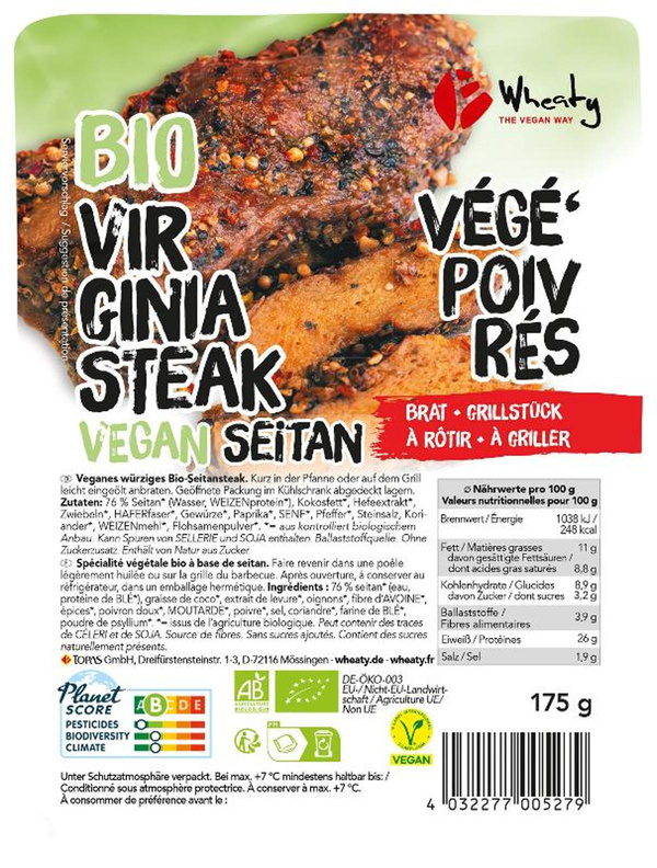 Produktfoto zu Wheaty Virginia Steak