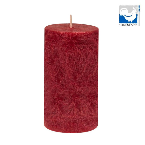 Produktfoto zu Stumpen klein rot Stearin 50x90 mm