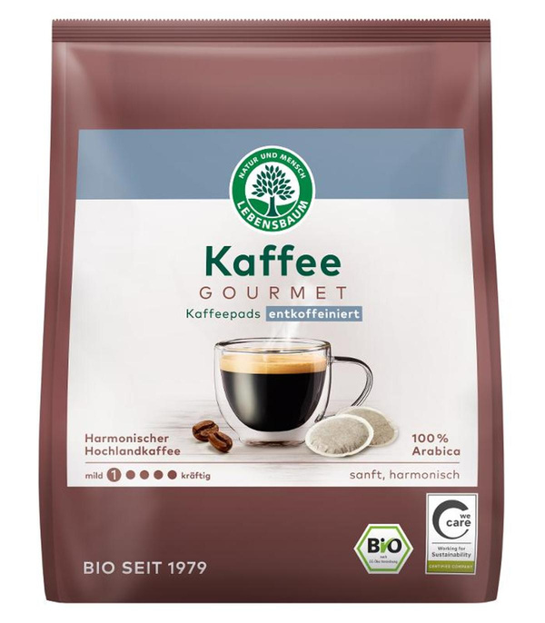 Produktfoto zu Gourmet Caffé Crema entkoffeiniert Pads