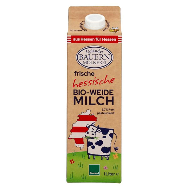 Produktfoto zu Weidemilch 3,7% Karton