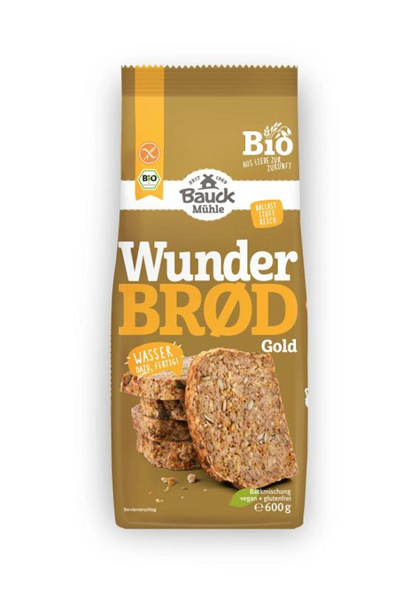 Produktfoto zu Brotbackmischung Wunderbrot Gold glutenfrei