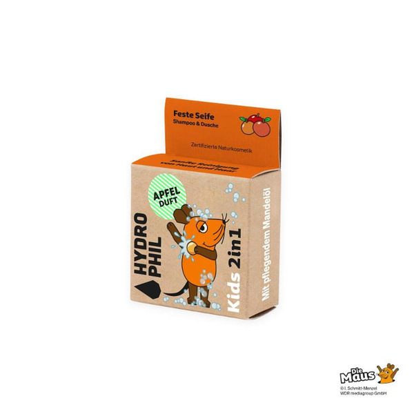 Produktfoto zu 2in1 festes Shampoo & Dusche Maus Apfel