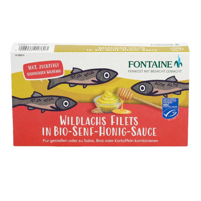 Produktfoto zu Wildlachsfilet Senf Honig