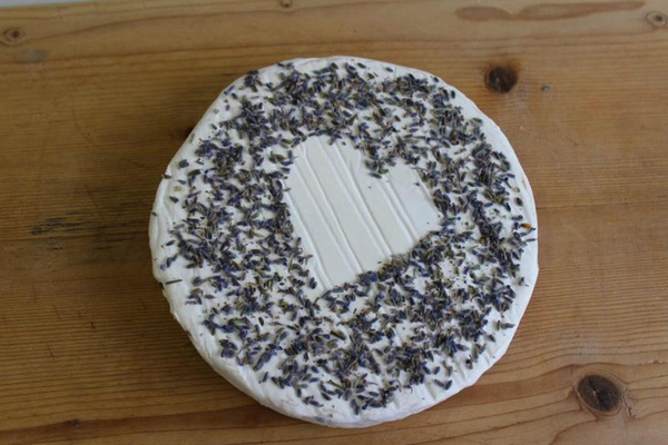 Produktfoto zu Ziegenbrie mit Lavendel 45%