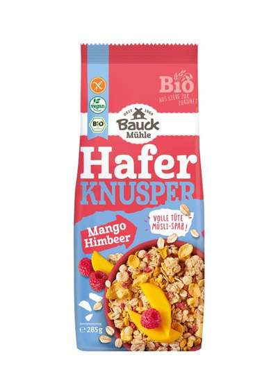 Produktfoto zu Hafer Knusper Müsli Mango Himbeer gf