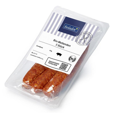 Produktfoto zu Mettenden vom Schwein, 3 Stück