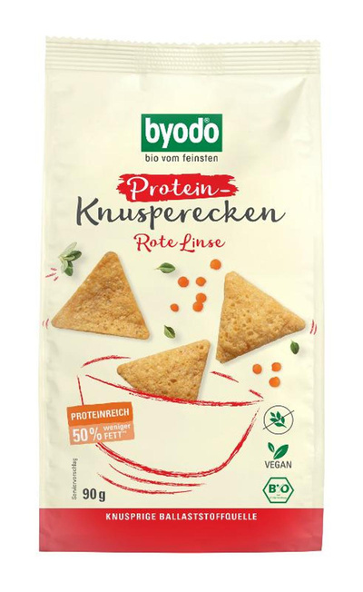 Produktfoto zu Protein Knusperecken Linse glutenfrei