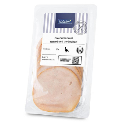 Produktfoto zu Putenbrust gegart & geräuchert bioladen