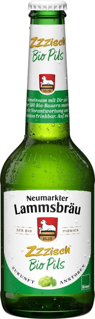 Produktfoto zu Lammsbräu Bio Pils Zzzisch 10x 0,33l