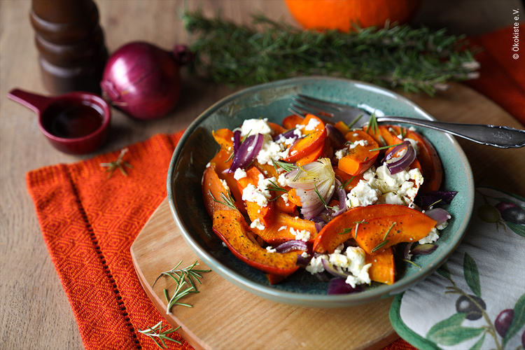 Ofen-Kürbis mit Feta