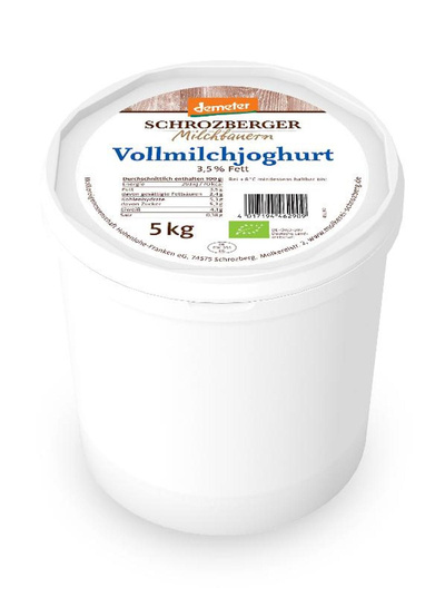 Produktfoto zu Vollmilchjoghurt, 3,5% 5L Eimer