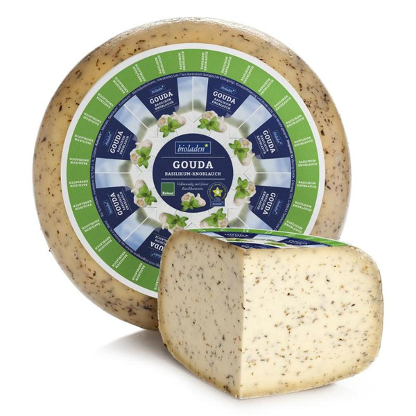 Produktfoto zu Gouda Basilikum-Knoblauch  50% Fett
