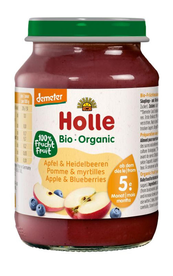 Produktfoto zu Baby Apfel mit Heidelbeere  6x 190g