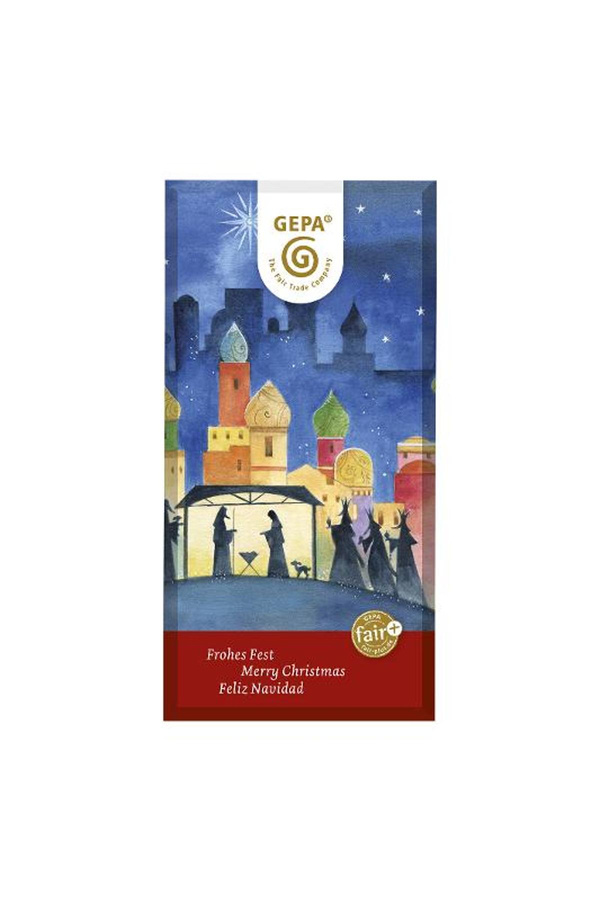 Produktfoto zu Weihnachtsschokolade Vollmilch GEPA