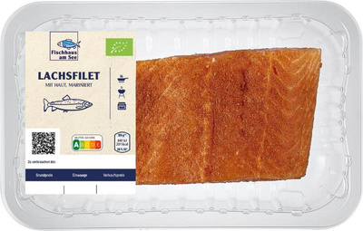 Produktfoto zu Lachsfilet mit Haut, mariniert MHD 26.12.