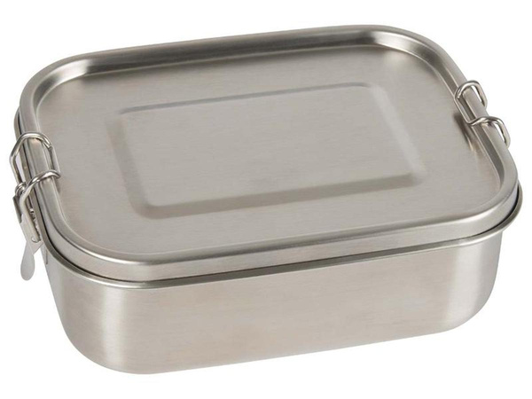 Produktfoto zu Edelstahl-Lunchbox mit Trennsteg und Dichtung