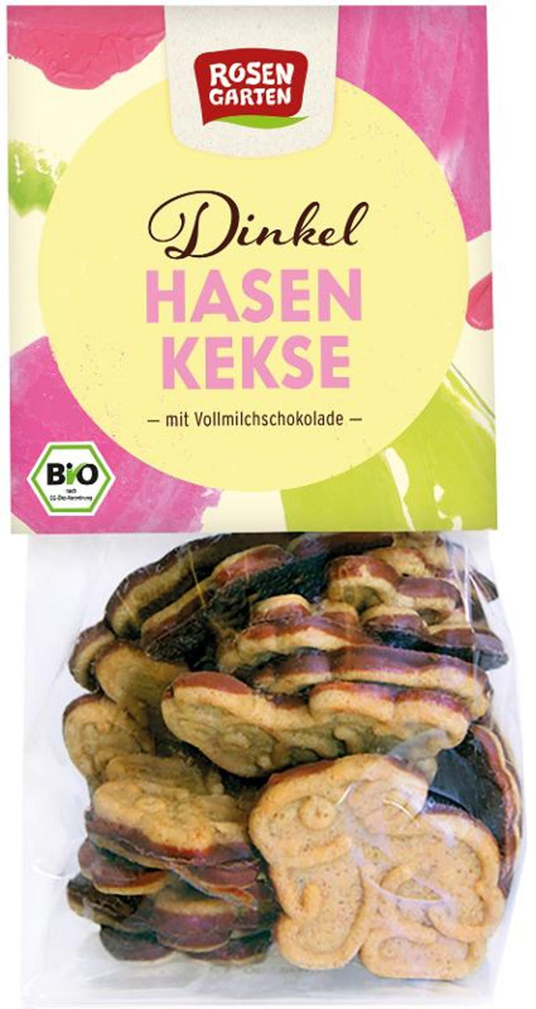 Produktfoto zu Dinkel Osterhasen Keks mit Vollmilchschokolade