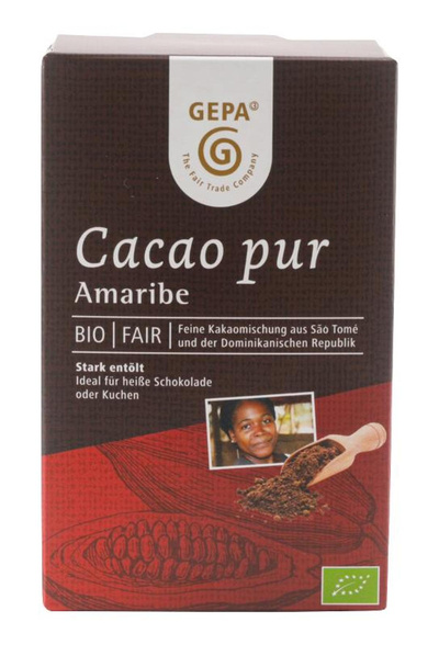 Produktfoto zu Kakaopulver Amaribe stark entölt lieferbar ab 7.8.