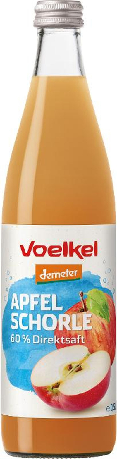 Produktfoto zu Apfelschorle naturtrüb  0,5l Voelkel