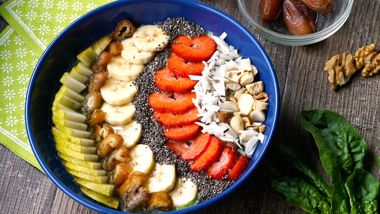 Rezeptbild für Vegan: Smoothie-Bowl  mit Toppings