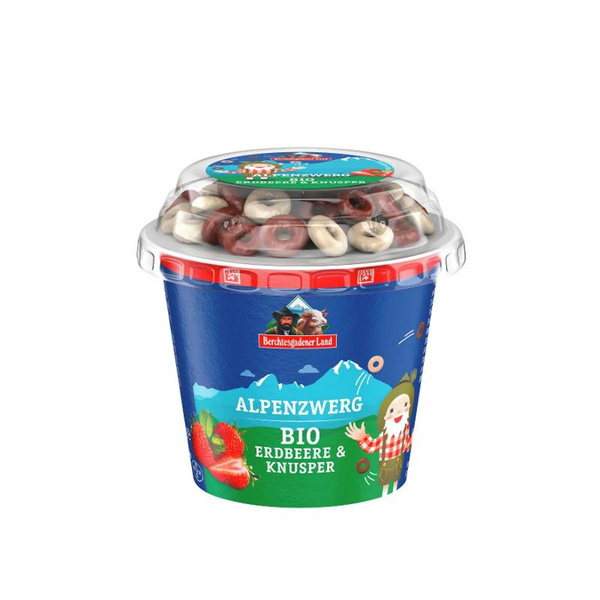 Produktfoto zu Alpenzwerg Erdbeere & Knusper Joghurt