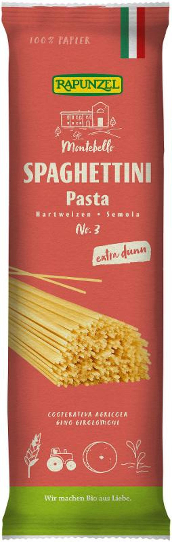Produktfoto zu Spaghettini semola, extra dünn