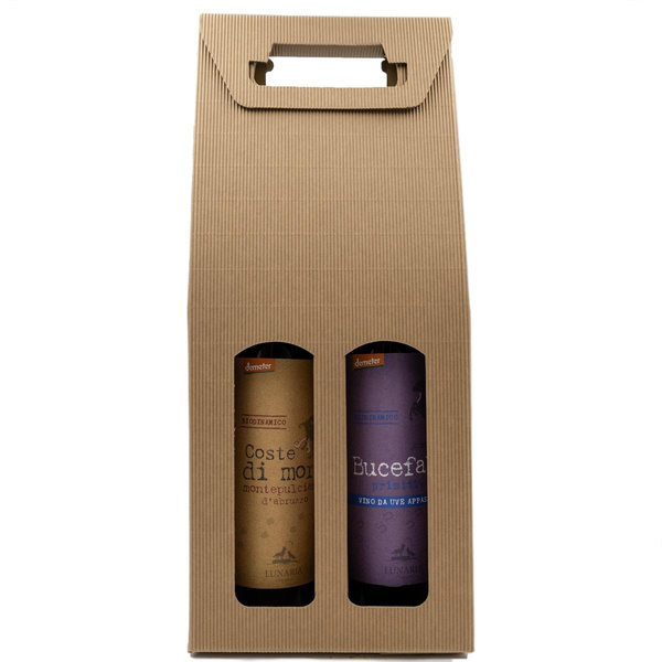 Produktfoto zu Geschenkpaket LUNARIA rot - Primitivo & Montepulciano