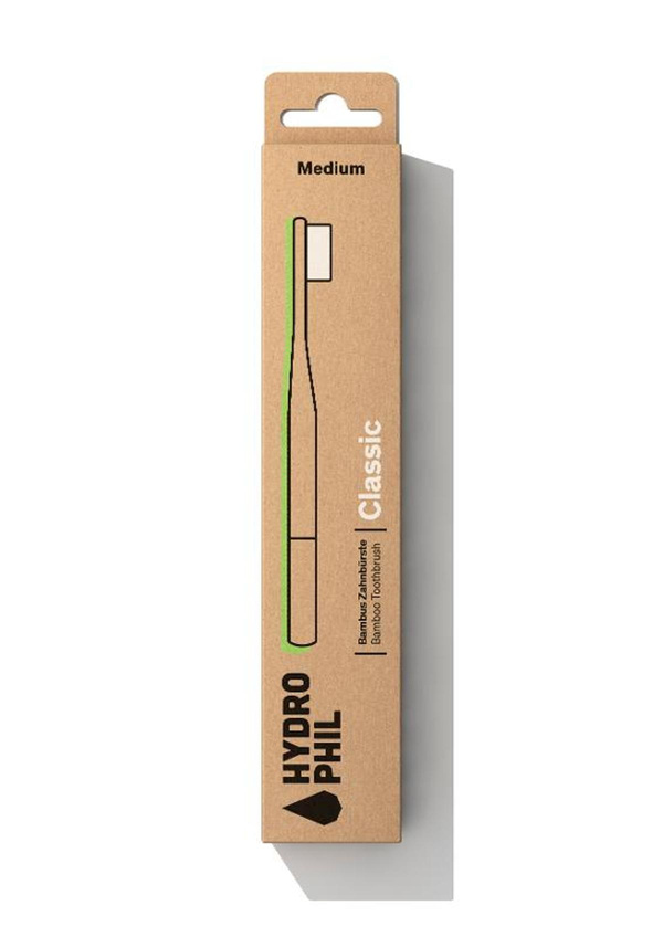 Produktfoto zu Zahnbürste Classic medium aus Bambus