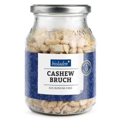 Produktfoto zu Cashew Bruch bioladen Mehrwegglas