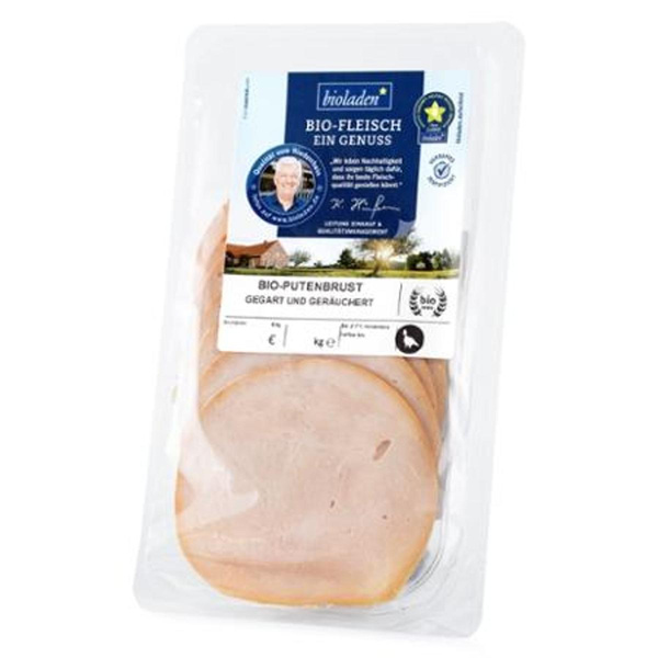 Produktfoto zu Putenbrust gegart & geräuchert bioladen