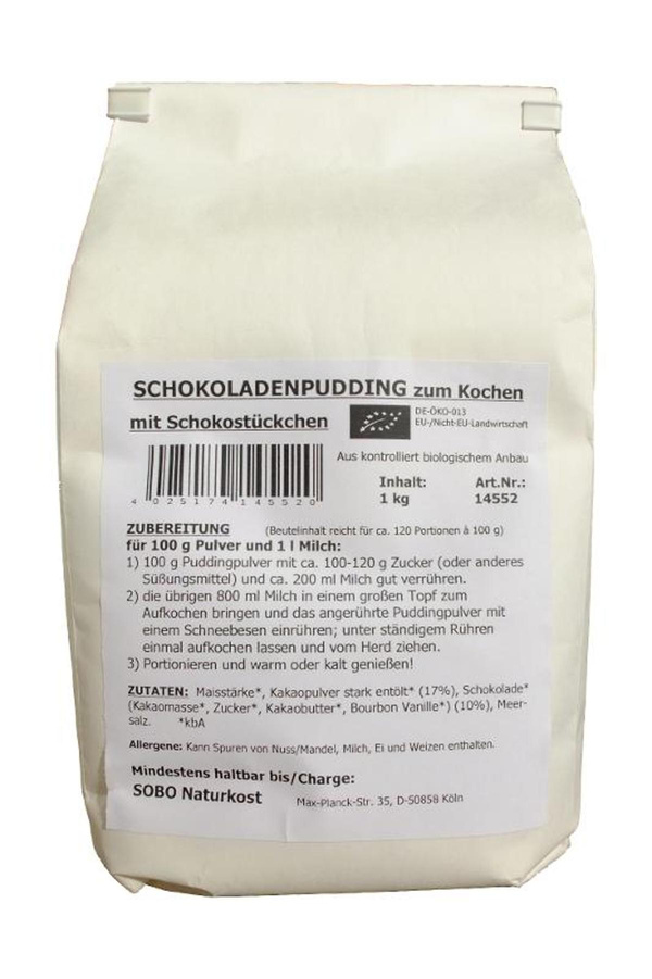 Produktfoto zu Puddingpulver Schokolade mit Schokostückchen