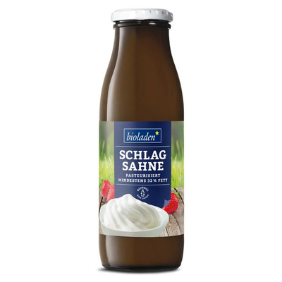 Produktfoto zu Schlagsahne 0,5l Flasche bioladen