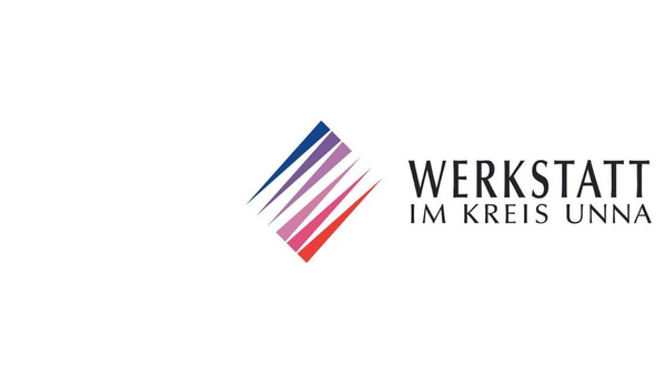 KI generiert: Logo der "Werkstatt im Kreis Unna" mit farbigen Streifen in einem rautenförmigen Design.