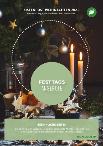 Kistenpost mit weihnachtlichem Motiv