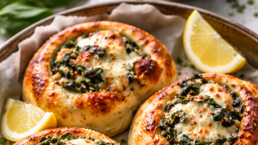 Rezeptbild für Gerollte Pizza mit Mangoldfüllung