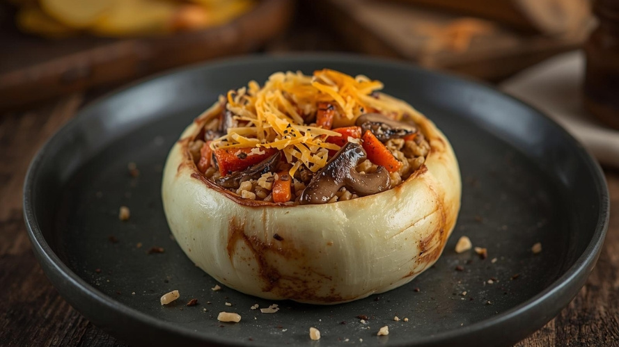 Rezeptbild für Gefüllter Kohlrabi aus dem Ofen