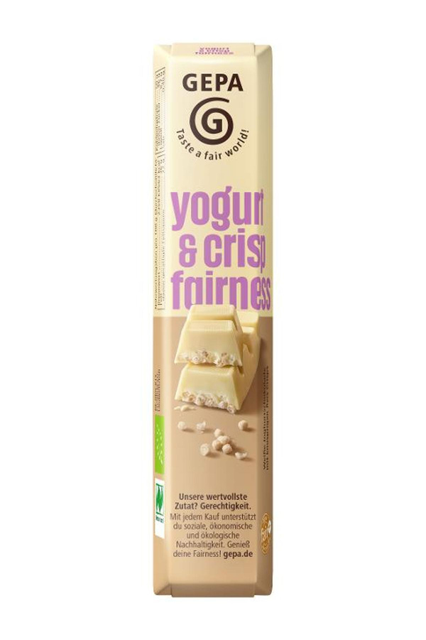 Produktfoto zu Yogurt & crisp fairness - Joghurt Schokoriegel