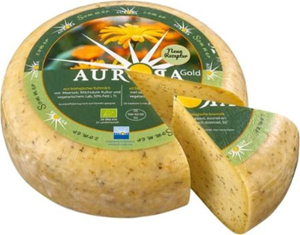 Produktfoto zu Aurora Gold Sommerkäse mit Ringelblumen 50%